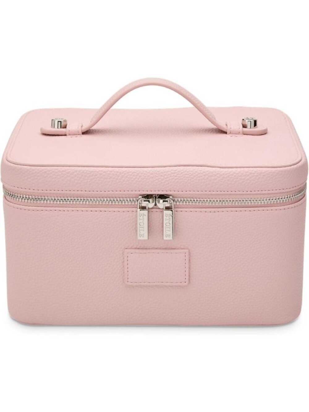 Chic Blush Vanity Case - Stylish Travel Makeup Bag Organizer with Dividers